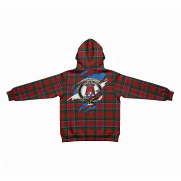 MacNaughton (McNaughton) Clan Crest In Me Tartan Kid Hoodie Scotland Flag Style