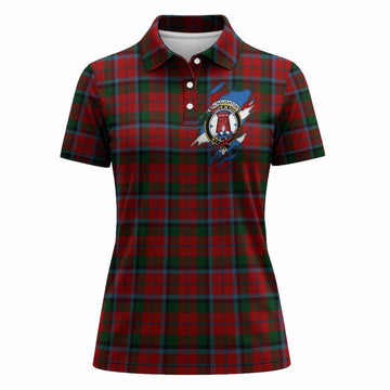 MacNaughton (McNaughton) Clan Crest In Me Tartan Women Polo Shirt Scotland Flag Style