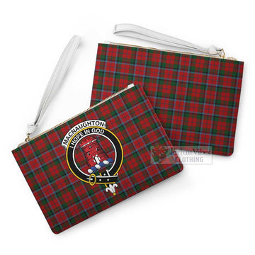 Tartan Vibes Clothing MacNaughton (McNaughton) Family Crest Tartan Clutch Bag