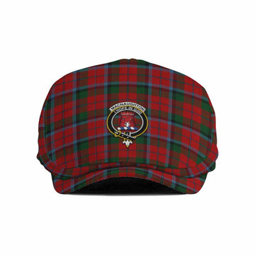 MacNaughton (McNaughton) Family Crest Tartan Jeff Cap, Tartan Flat Cap