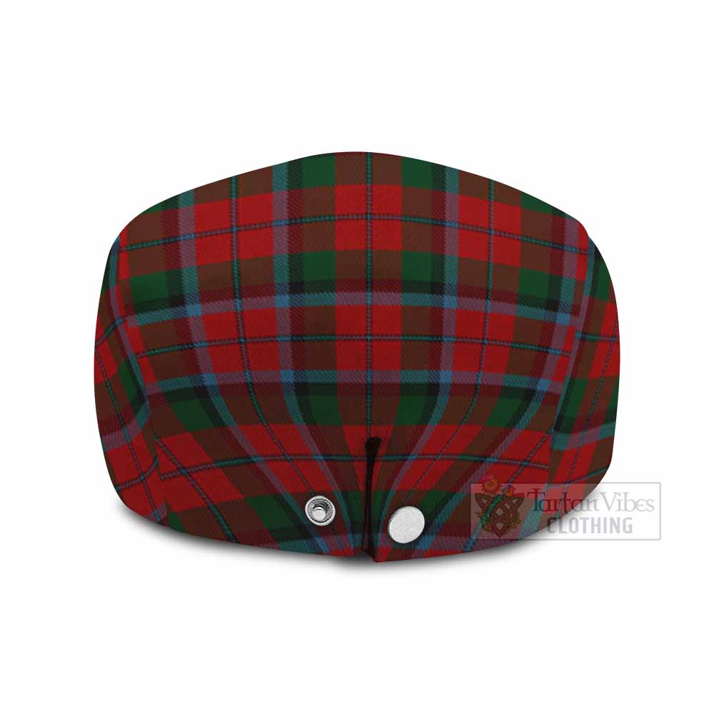 MacNaughton (McNaughton) Family Crest Tartan Jeff Cap, Tartan Flat Cap