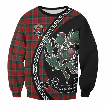MacNaughton (McNaughton) Family Crest Tartan Sweatshirt Alba Thistle Inspired