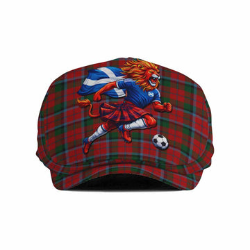 MacNaughton (McNaughton) Scotland Football Tartan Flat Cap, Jeff Cap Lion Mascot Go Scottish Flat Cap - Tartan Vibes Clothing