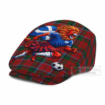 MacNaughton (McNaughton) Scotland Football Tartan Flat Cap, Jeff Cap Lion Mascot Go Scottish - Tartan Vibes Clothing