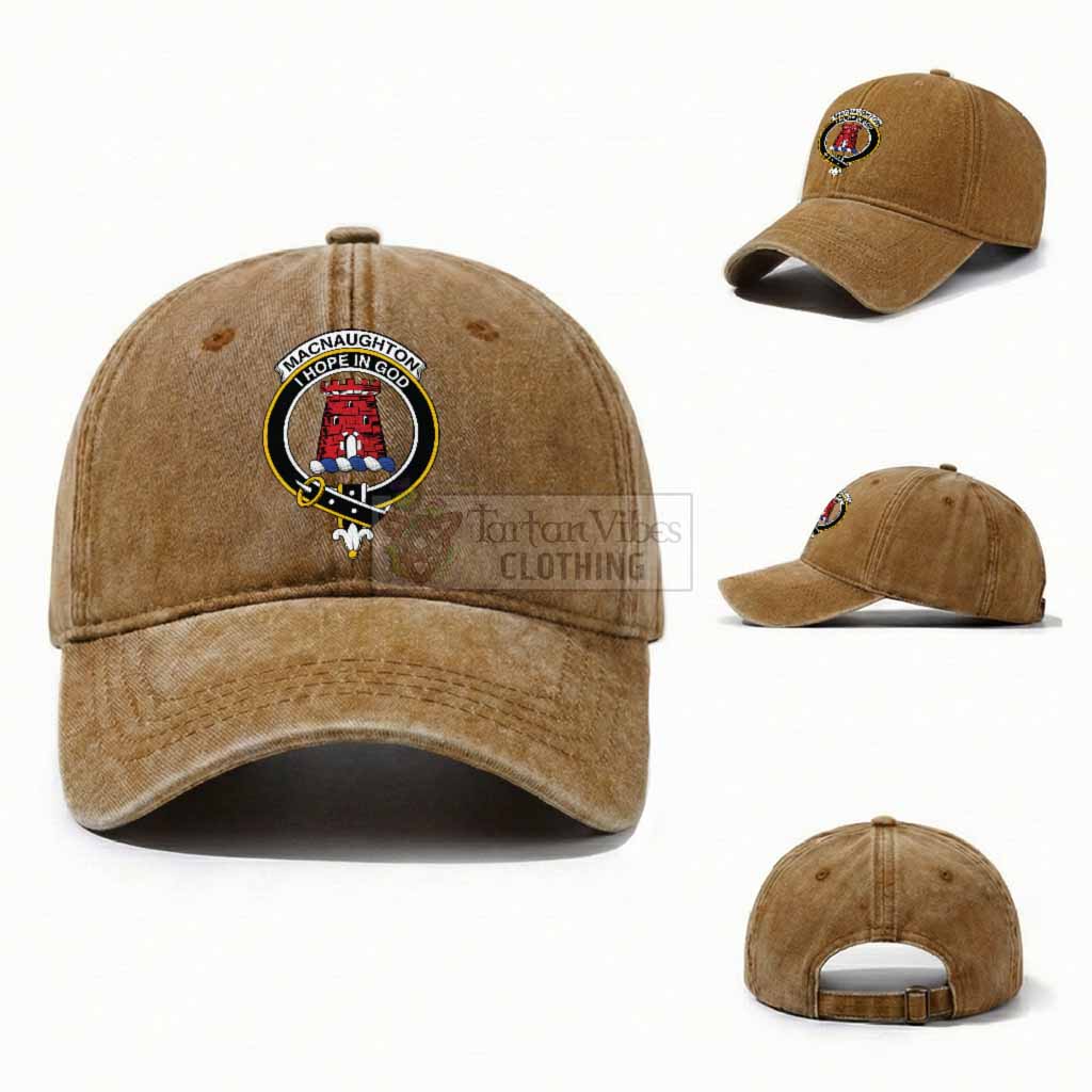 MacNaughton (McNaughton) Scottish Clan Crest Washed Baseball Cap