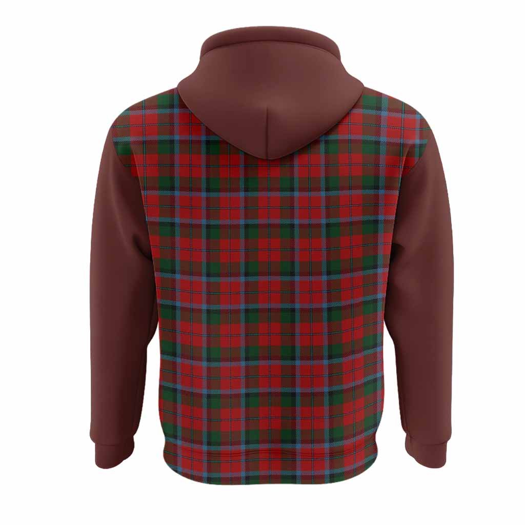 MacNaughton (McNaughton) Tartan Accent Hoodie with Family Crest