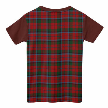 MacNaughton (McNaughton) Tartan Accent Kid T-shirt with Family Crest
