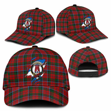 MacNaughton (McNaughton) Tartan Classic Cap with Family Crest In Me Style