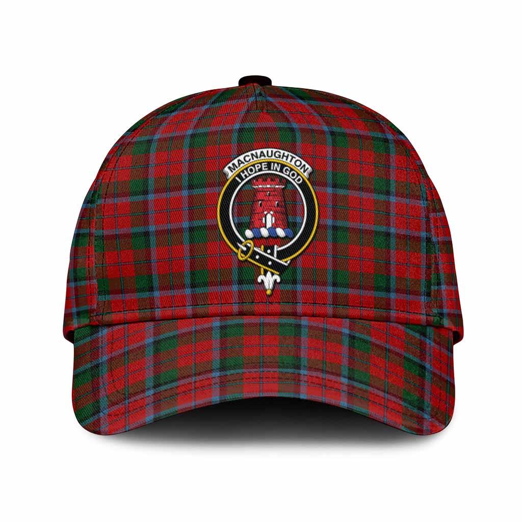 MacNaughton (McNaughton) Tartan Classic Cap with Family Crest