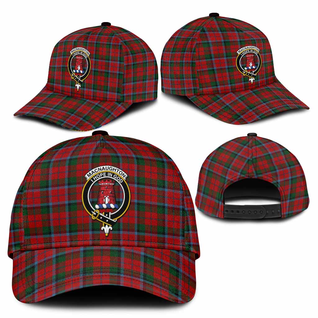 MacNaughton (McNaughton) Tartan Classic Cap with Family Crest