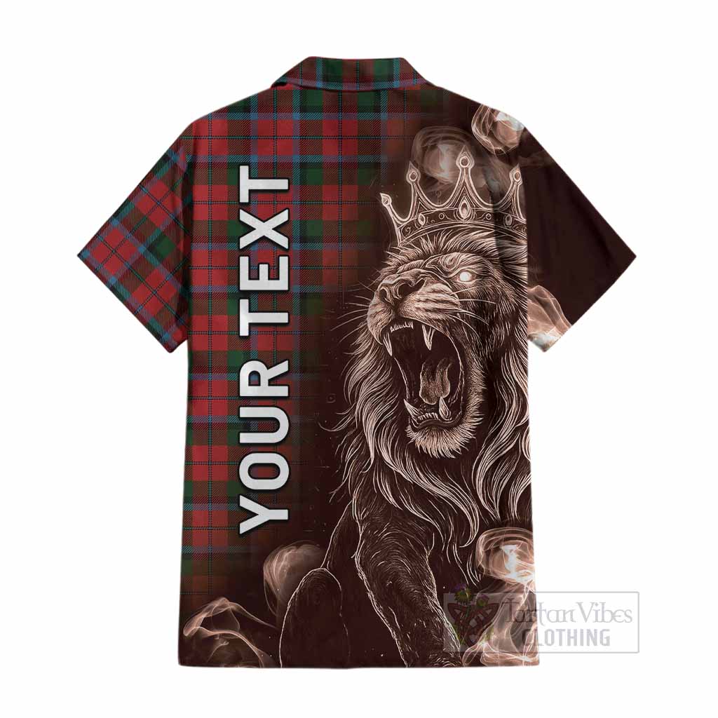 MacNaughton (McNaughton) Tartan Cotton Hawaiian Shirt Roaring Lion Heritage