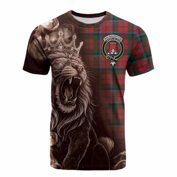 MacNaughton (McNaughton) Tartan Cotton T-shirt Roaring Lion Heritage