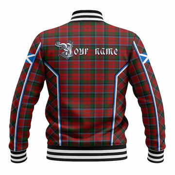 MacNaughton (McNaughton) Tartan Crest Baseball Jacket Scotland Coat of Arm Flag Style - Tartan Vibes Clothing