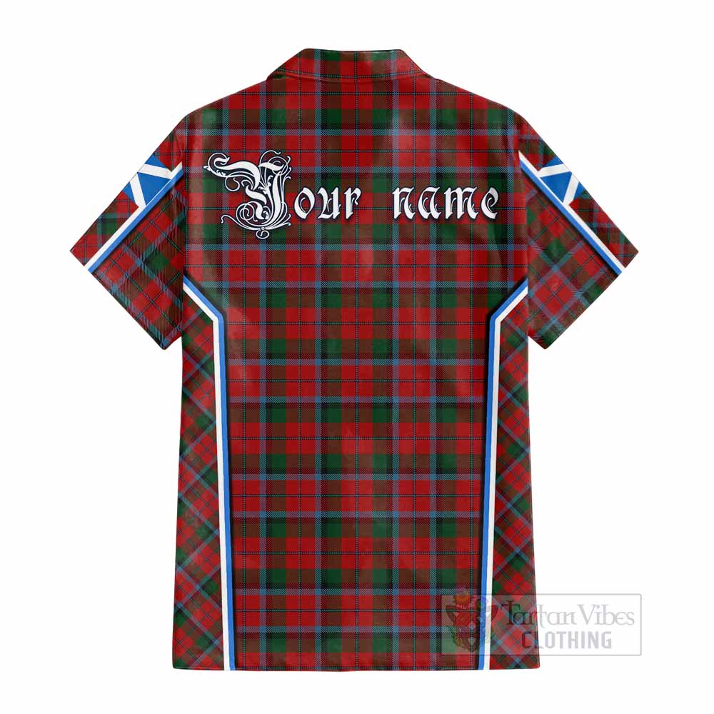 MacNaughton (McNaughton) Tartan Crest Cotton Hawaiian Shirt Scotland Coat of Arm Flag Style - Tartan Vibes Clothing