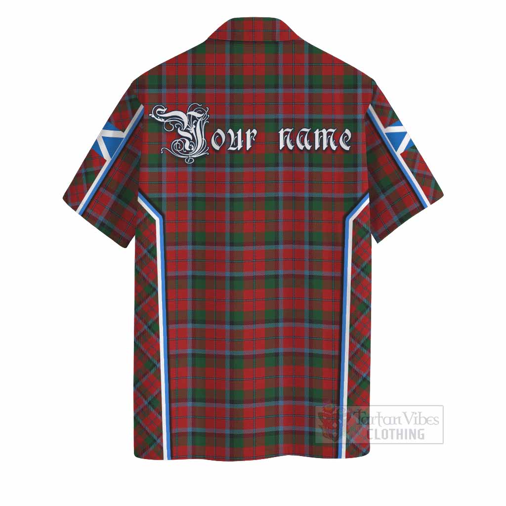 MacNaughton (McNaughton) Tartan Crest Hawaiian Shirt Scotland Coat of Arm Flag Style - Tartan Vibes Clothing