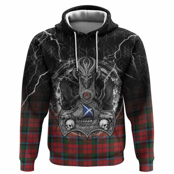 MacNaughton (McNaughton) Tartan Crest Hoodie Celtic Odin's Raven Legacy