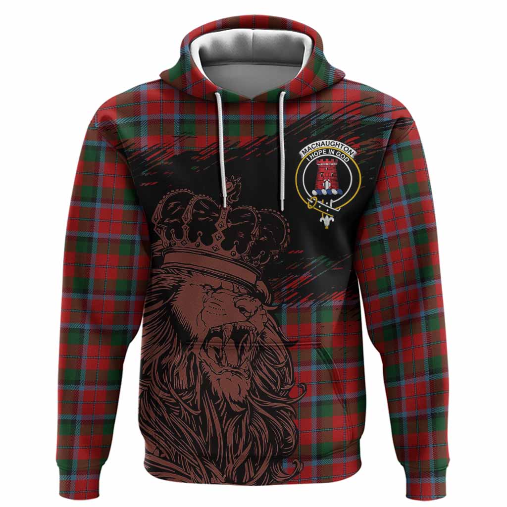 MacNaughton (McNaughton) Tartan Crest Hoodie Crowned Lion Heritage Style