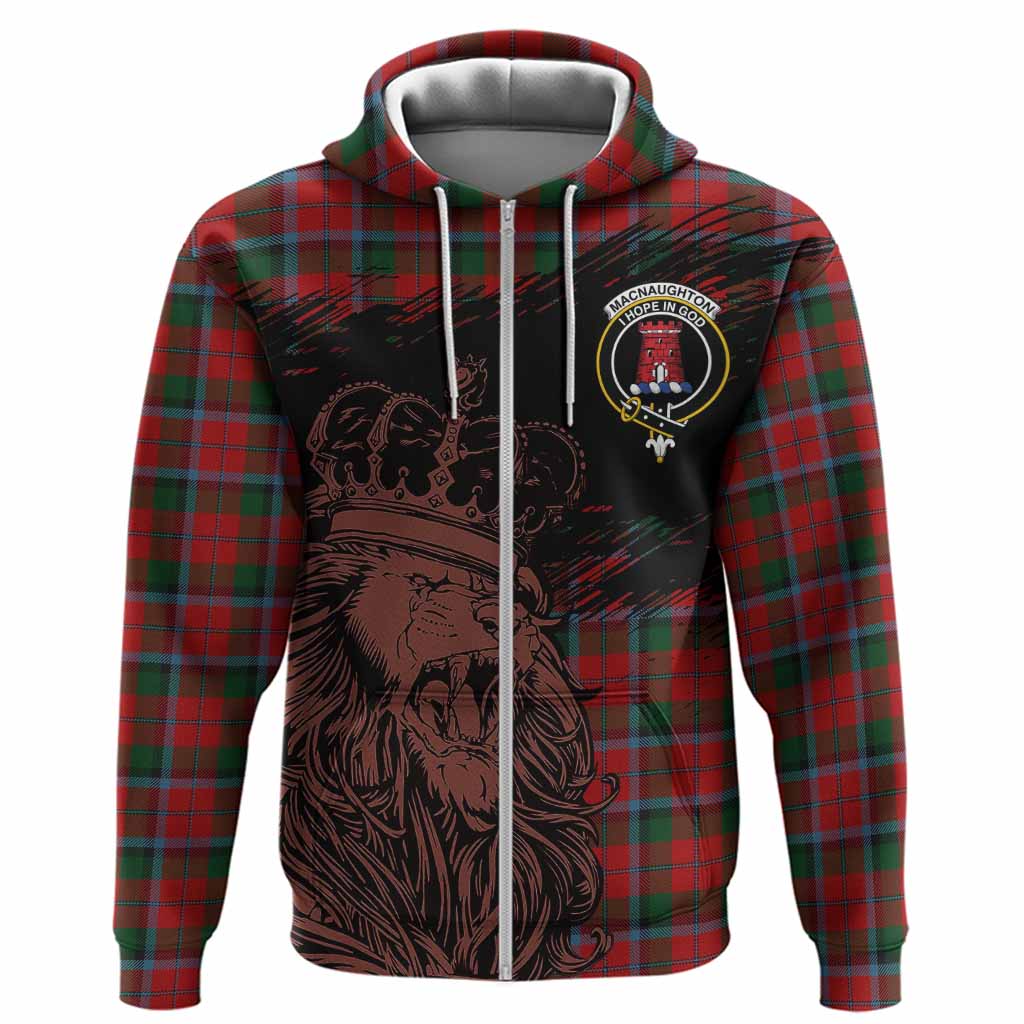 MacNaughton (McNaughton) Tartan Crest Hoodie Crowned Lion Heritage Style