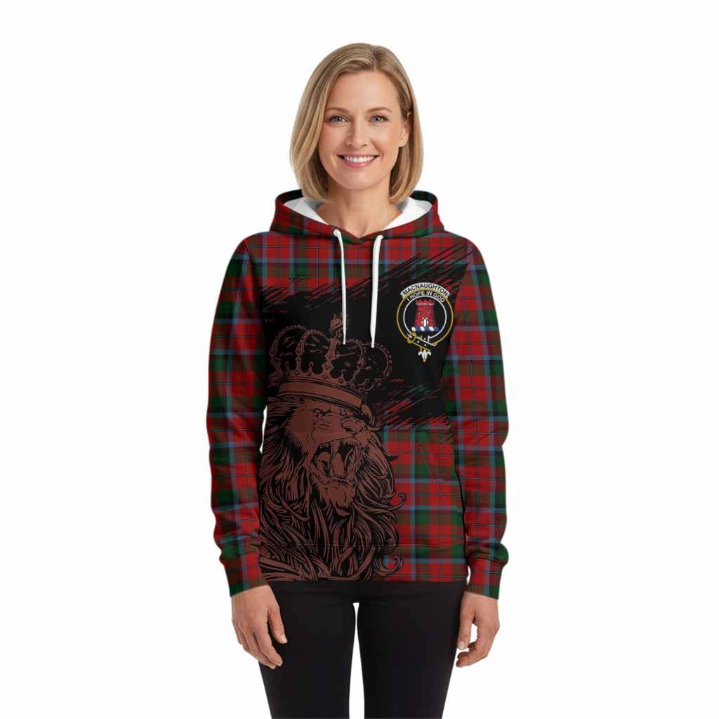 MacNaughton (McNaughton) Tartan Crest Hoodie Crowned Lion Heritage Style