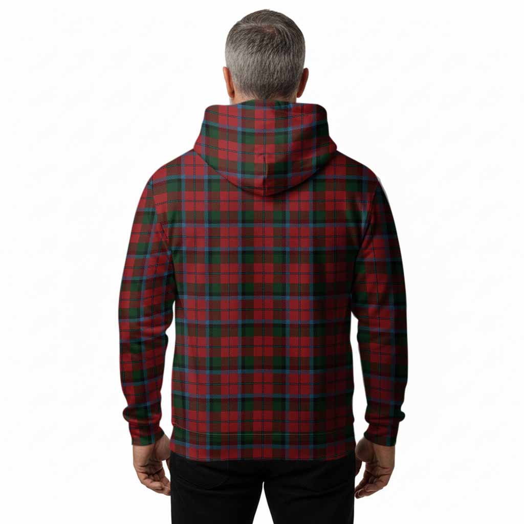 MacNaughton (McNaughton) Tartan Crest Hoodie Ferocious Lion Style