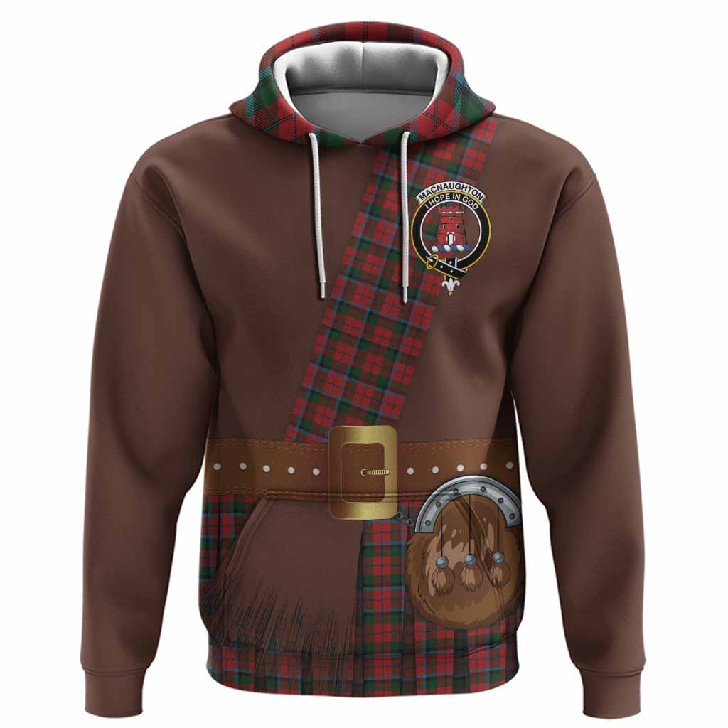 MacNaughton (McNaughton) Tartan Crest Hoodie Kilt Costume Style