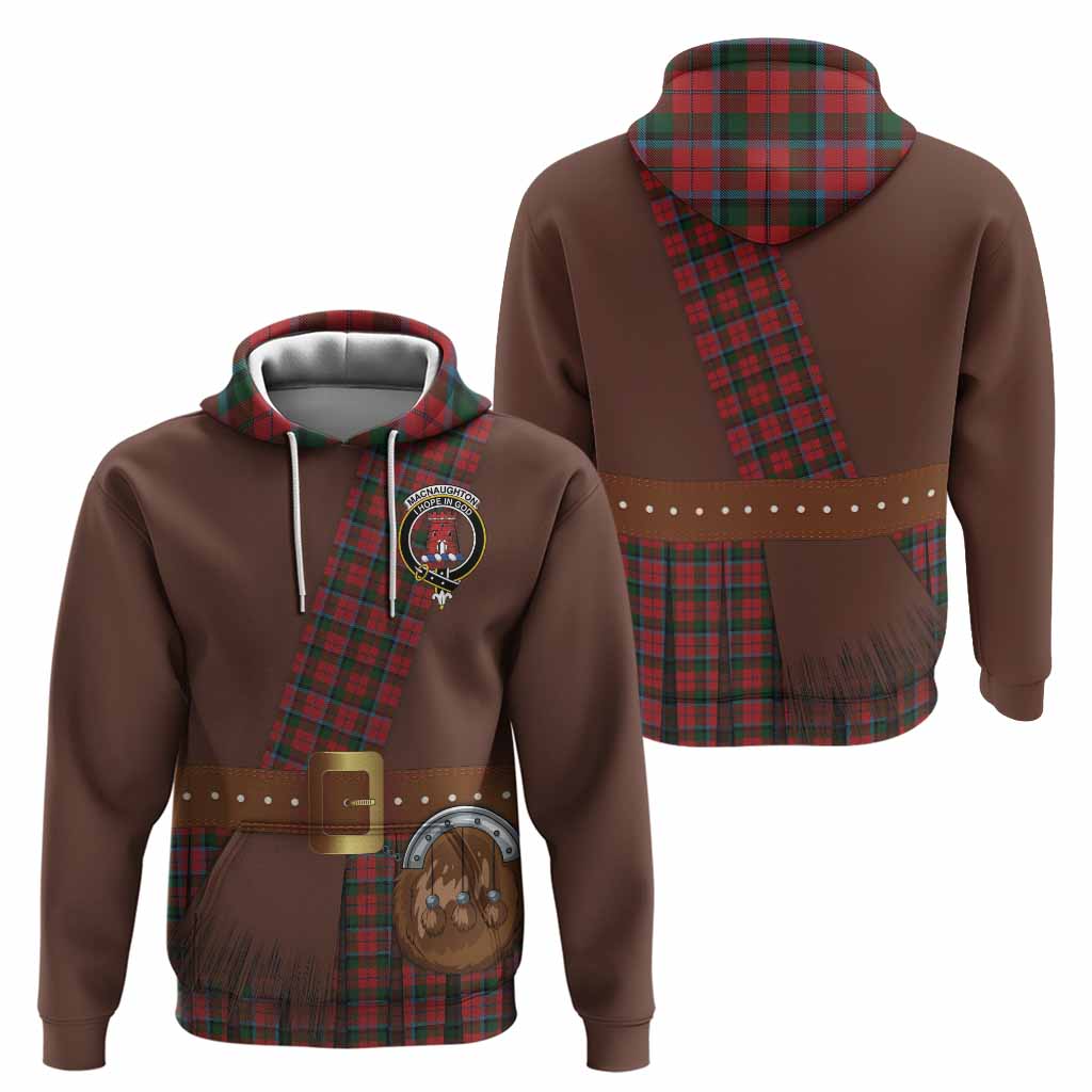 MacNaughton (McNaughton) Tartan Crest Hoodie Kilt Costume Style