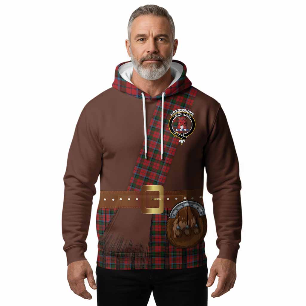 MacNaughton (McNaughton) Tartan Crest Hoodie Kilt Costume Style