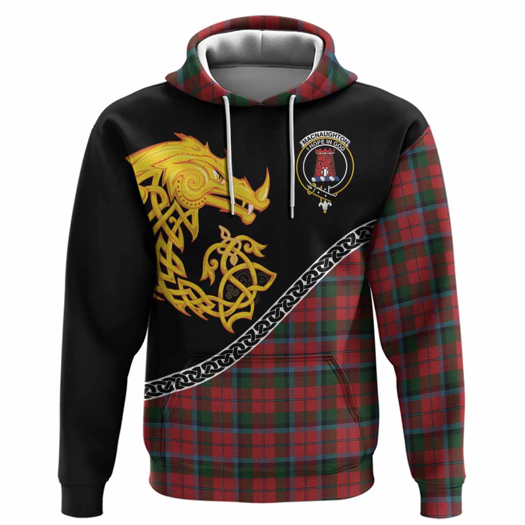 MacNaughton (McNaughton) Tartan Crest Hoodie Legendary Dragon Knot Half Style