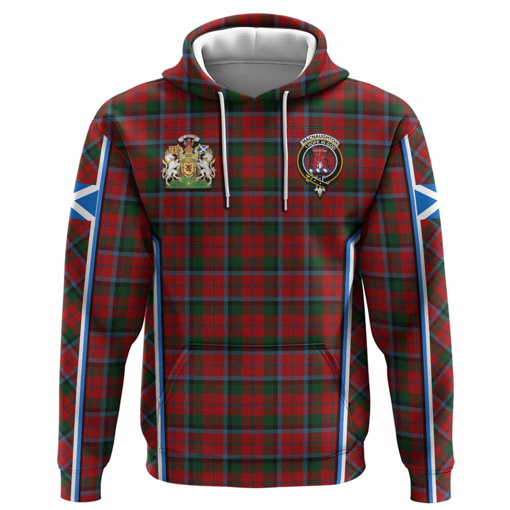 MacNaughton (McNaughton) Tartan Crest Hoodie Scotland Coat of Arm Flag Style - Tartan Vibes Clothing