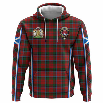 MacNaughton (McNaughton) Tartan Crest Hoodie Scotland Coat of Arm Flag Style