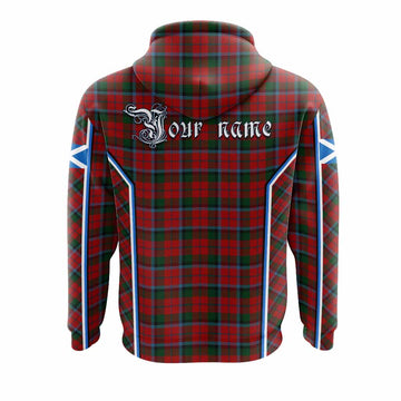 MacNaughton (McNaughton) Tartan Crest Hoodie Scotland Coat of Arm Flag Style