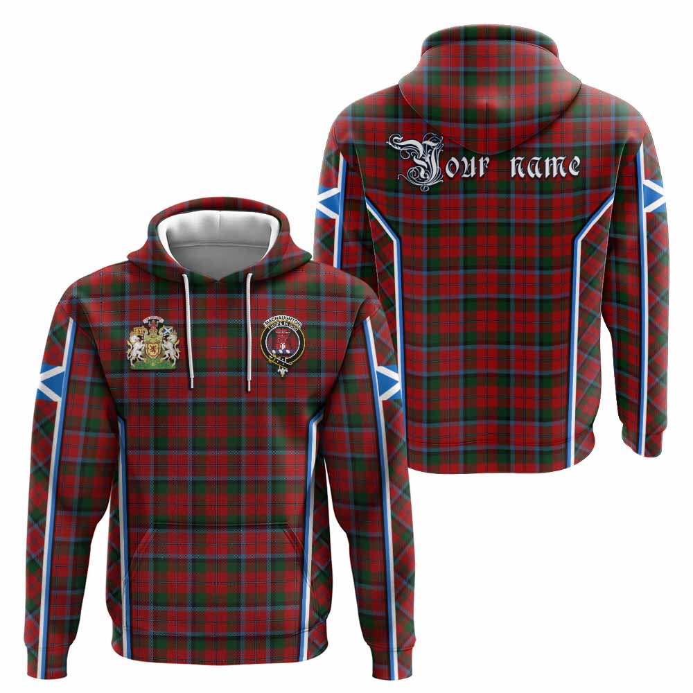 MacNaughton (McNaughton) Tartan Crest Hoodie Scotland Coat of Arm Flag Style - Tartan Vibes Clothing