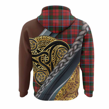 MacNaughton (McNaughton) Tartan Crest Hoodie Scottish Triskele Celtic