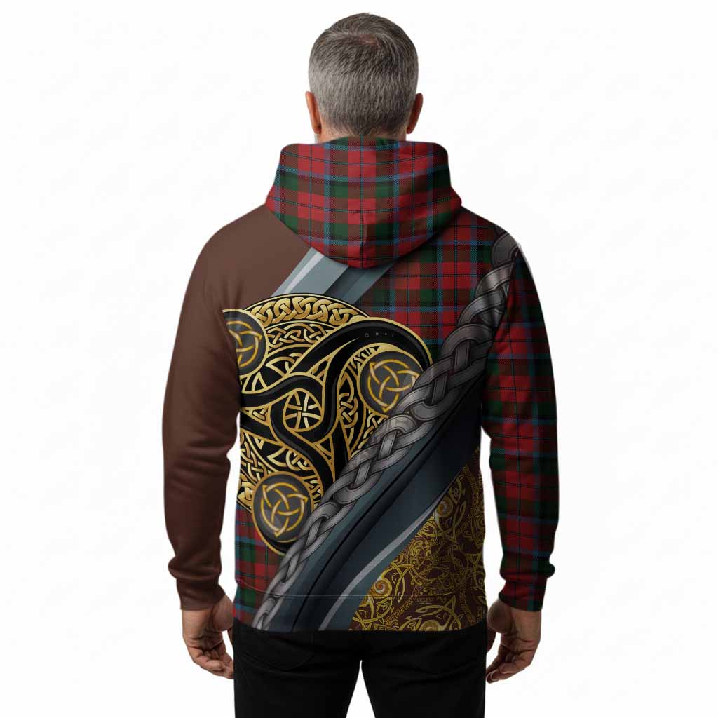 MacNaughton (McNaughton) Tartan Crest Hoodie Scottish Triskele Celtic