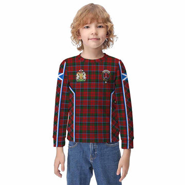 MacNaughton (McNaughton) Tartan Crest Kid Knitted Sweatshirt Scotland Coat of Arm Flag Style - Tartan Vibes Clothing