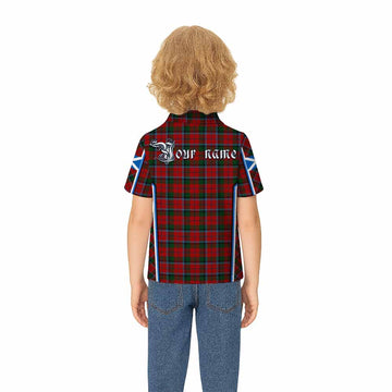 MacNaughton (McNaughton) Tartan Crest Kid Polo Shirt Scotland Coat of Arm Flag Style - Tartan Vibes Clothing