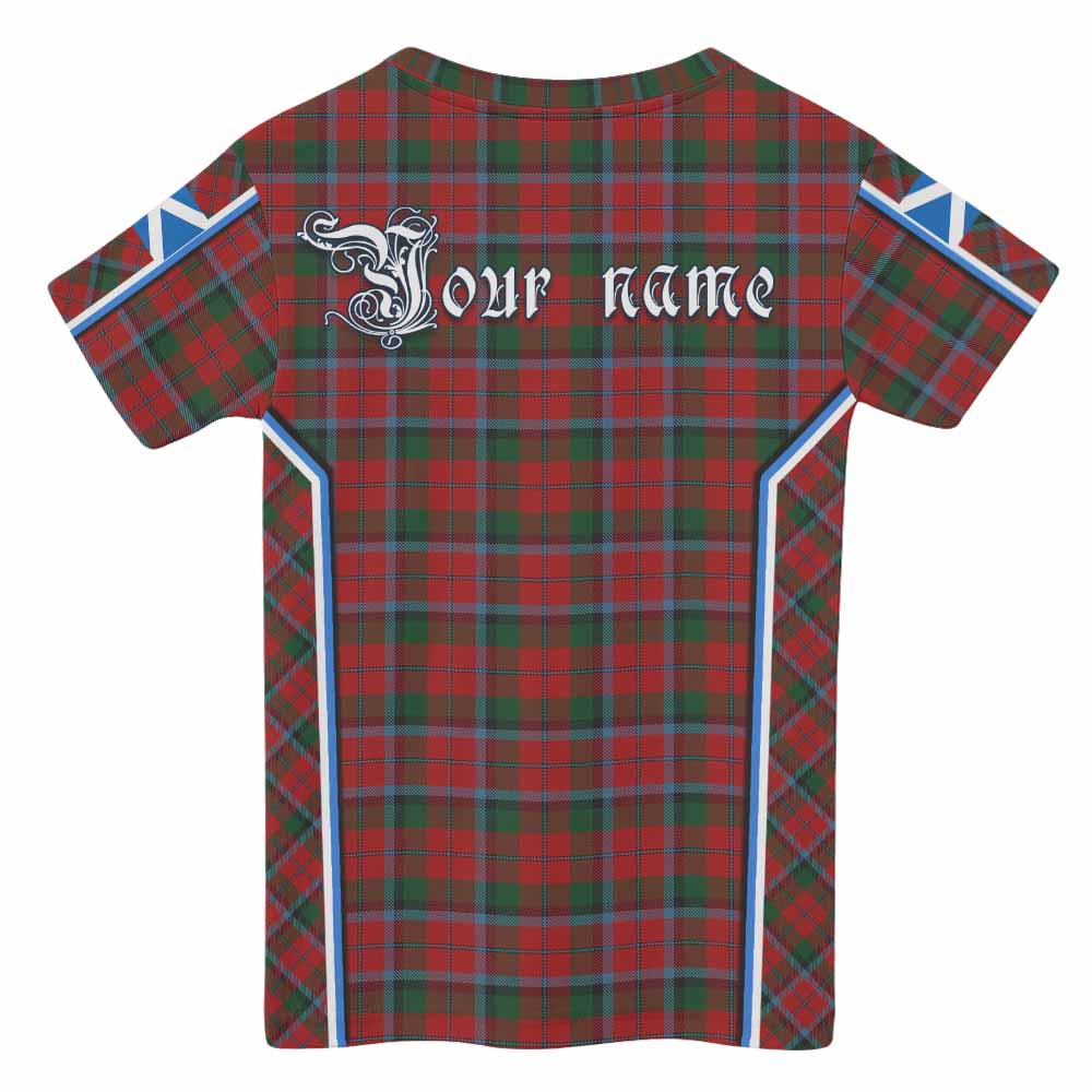 MacNaughton (McNaughton) Tartan Crest Kid T-shirt Scotland Coat of Arm Flag Style - Tartan Vibes Clothing