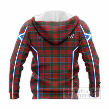 MacNaughton (McNaughton) Tartan Crest Knitted Hoodie Scotland Coat of Arm Flag Style