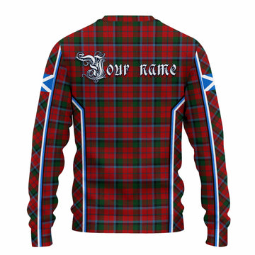 MacNaughton (McNaughton) Tartan Crest Knitted Sweater Scotland Coat of Arm Flag Style - Tartan Vibes Clothing