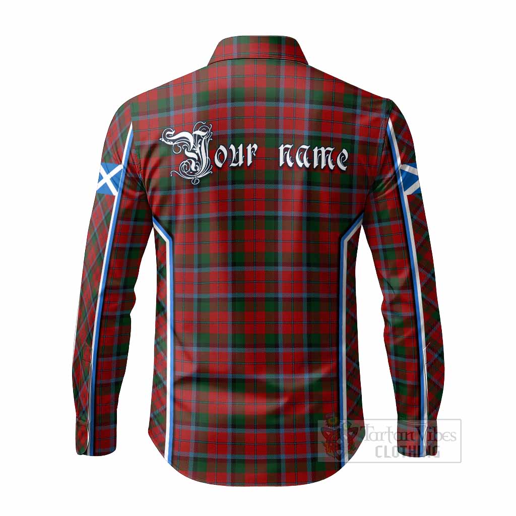 MacNaughton (McNaughton) Tartan Crest Long Sleeve Button Shirts Scotland Coat of Arm Flag Style - Tartan Vibes Clothing