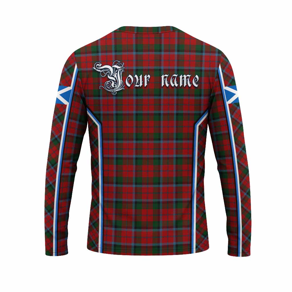 MacNaughton (McNaughton) Tartan Crest Long Sleeve T-Shirt Scotland Coat of Arm Flag Style - Tartan Vibes Clothing