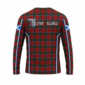MacNaughton (McNaughton) Tartan Crest Long Sleeve T-Shirt Scotland Coat of Arm Flag Style - Tartan Vibes Clothing