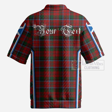 MacNaughton (McNaughton) Tartan Crest Men’s Polo Sweater Top Scotland Coat of Arm Flag Style
