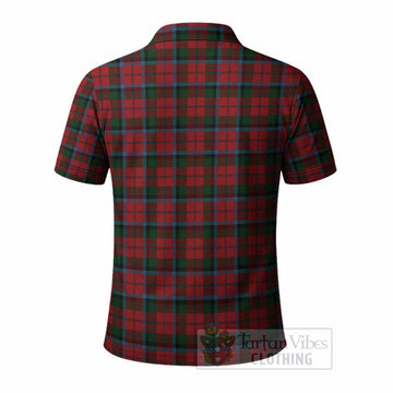 MacNaughton (McNaughton) Tartan Crest Polo Shirt Ferocious Lion Style