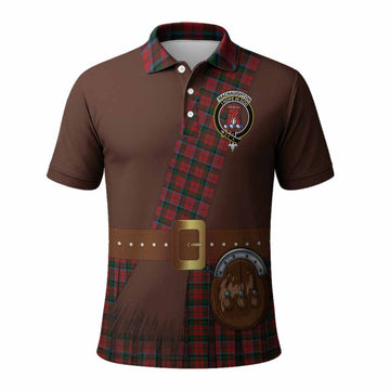 MacNaughton (McNaughton) Tartan Crest Polo Shirt Kilt Costume Style