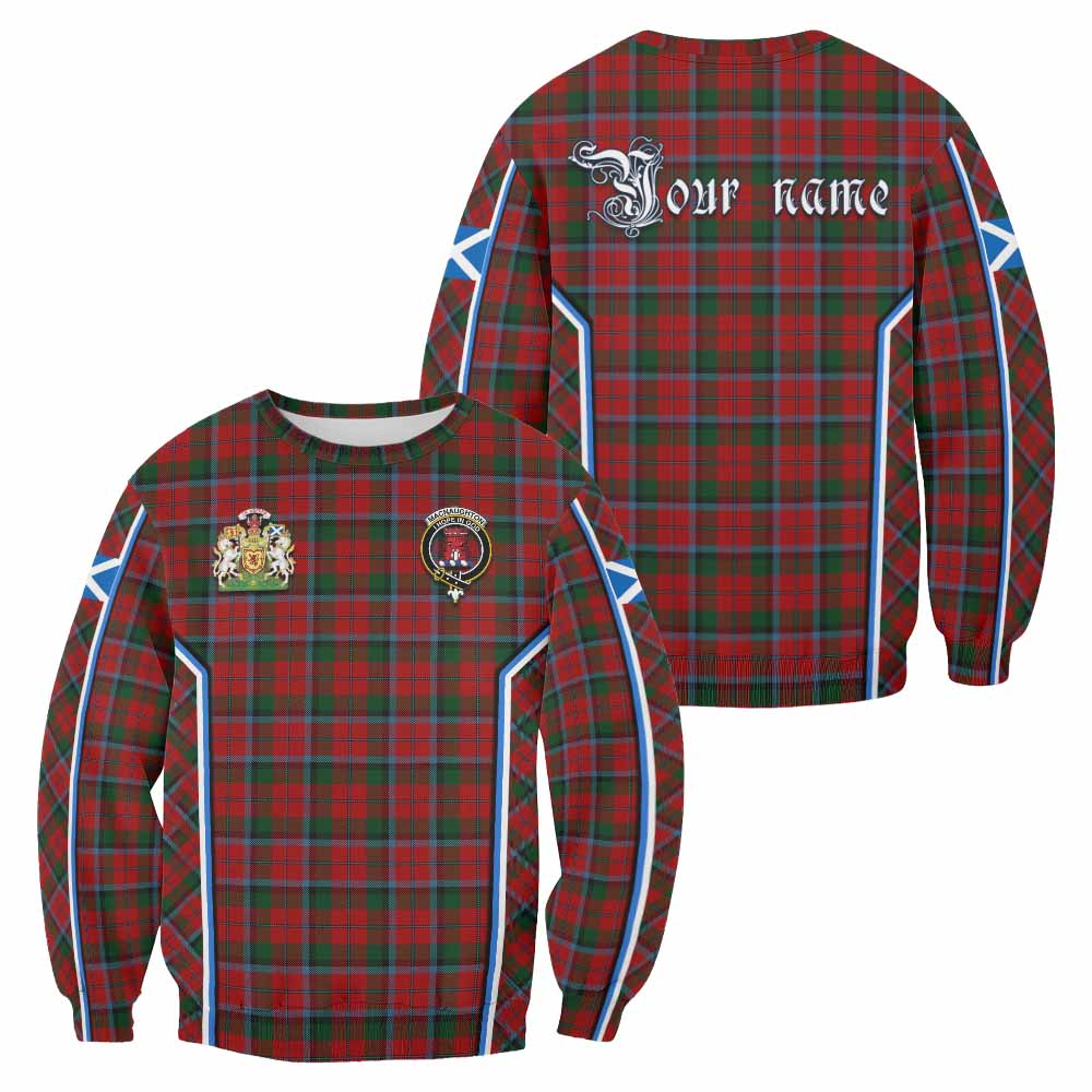 MacNaughton (McNaughton) Tartan Crest Sweatshirt Scotland Coat of Arm Flag Style - Tartan Vibes Clothing