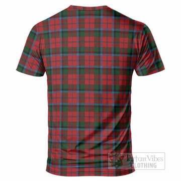 MacNaughton (McNaughton) Tartan Crest T-Shirt Ferocious Lion Style