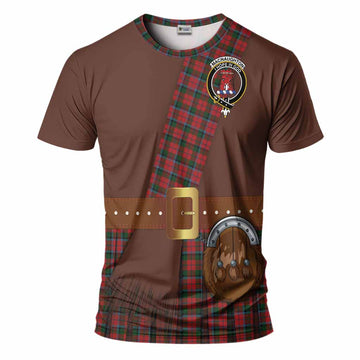 MacNaughton (McNaughton) Tartan Crest T-Shirt Kilt Costume Style