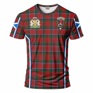 MacNaughton (McNaughton) Tartan Crest T-shirt Scotland Coat of Arm Flag Style - Tartan Vibes Clothing