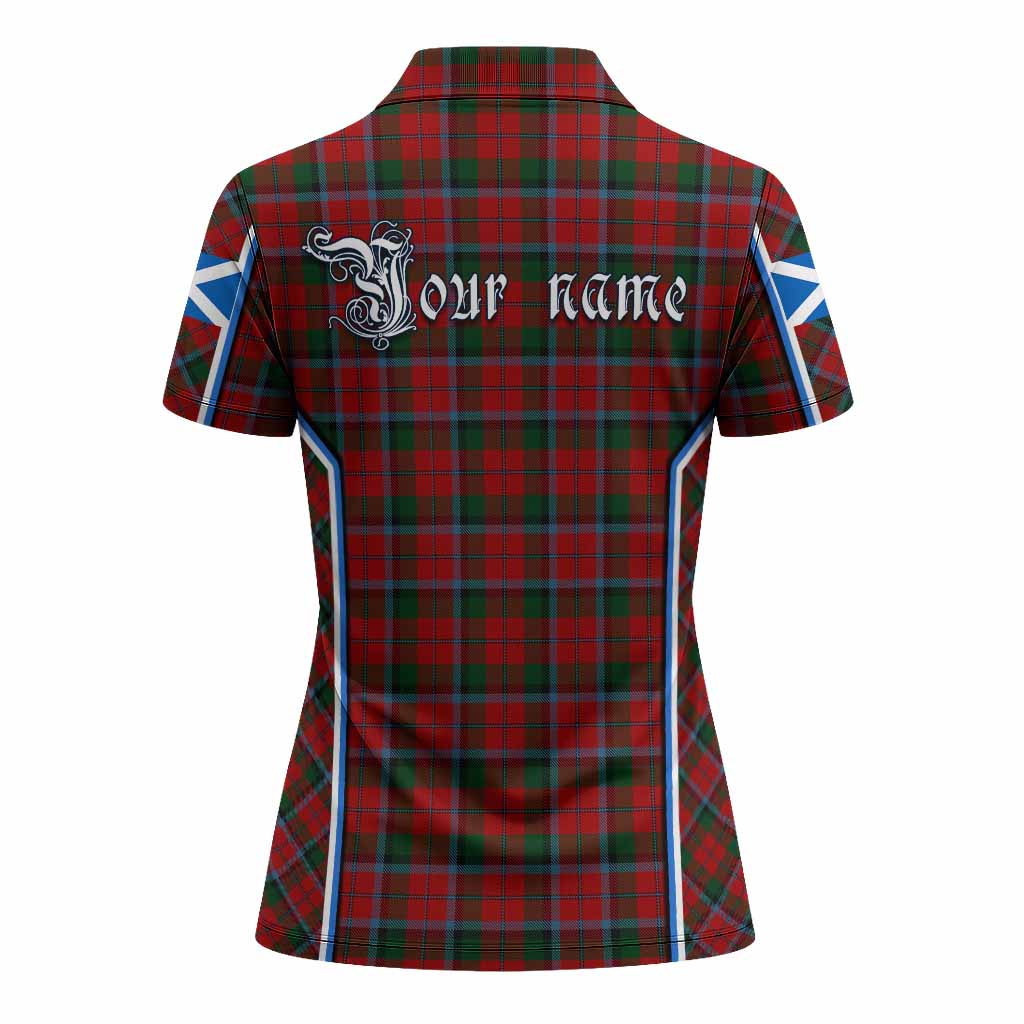 MacNaughton (McNaughton) Tartan Crest Women's Polo Shirt Scotland Coat of Arm Flag Style - Tartan Vibes Clothing